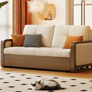 實木風格多功能拉伸梳化-922#